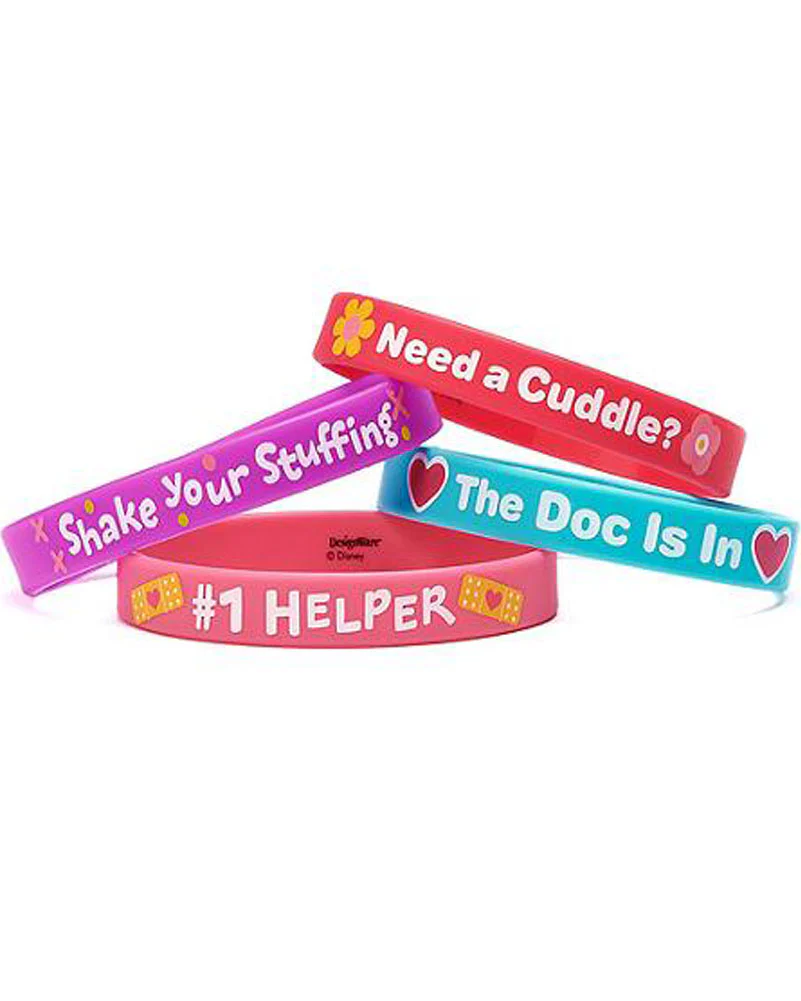 Disney Doc McStuffins Rubber Wristband Favours Pack of 4
