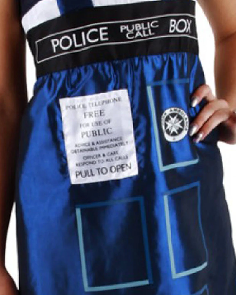 Doctor Who Tardis Dress Womens Costume - Image 3