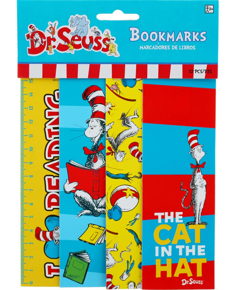Dr Seuss Bookmarks Pack of 12