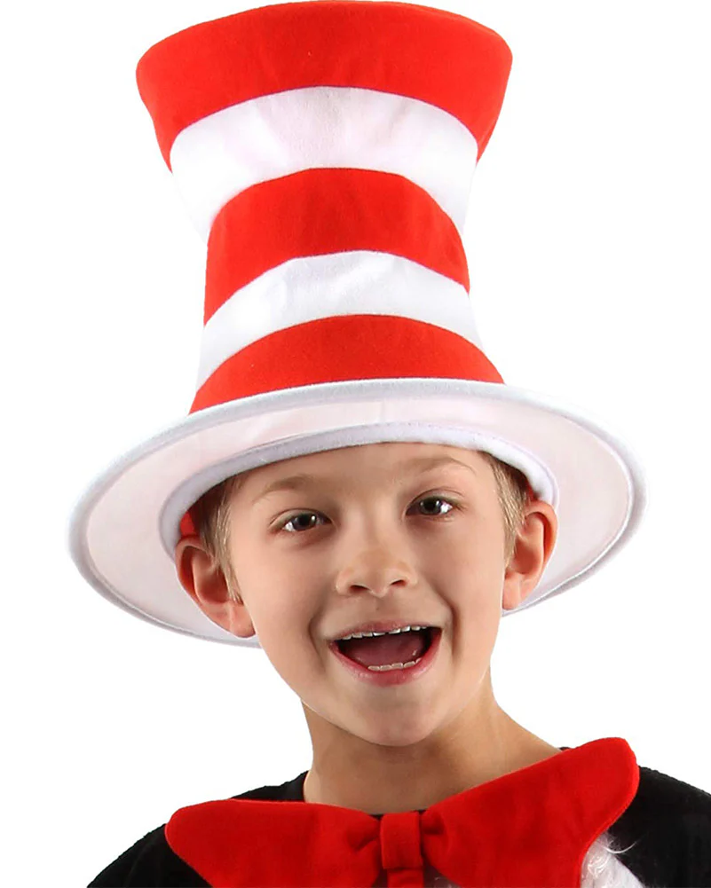 Dr Seuss Cat in the Hat Kids Deluxe Hat - Image 2