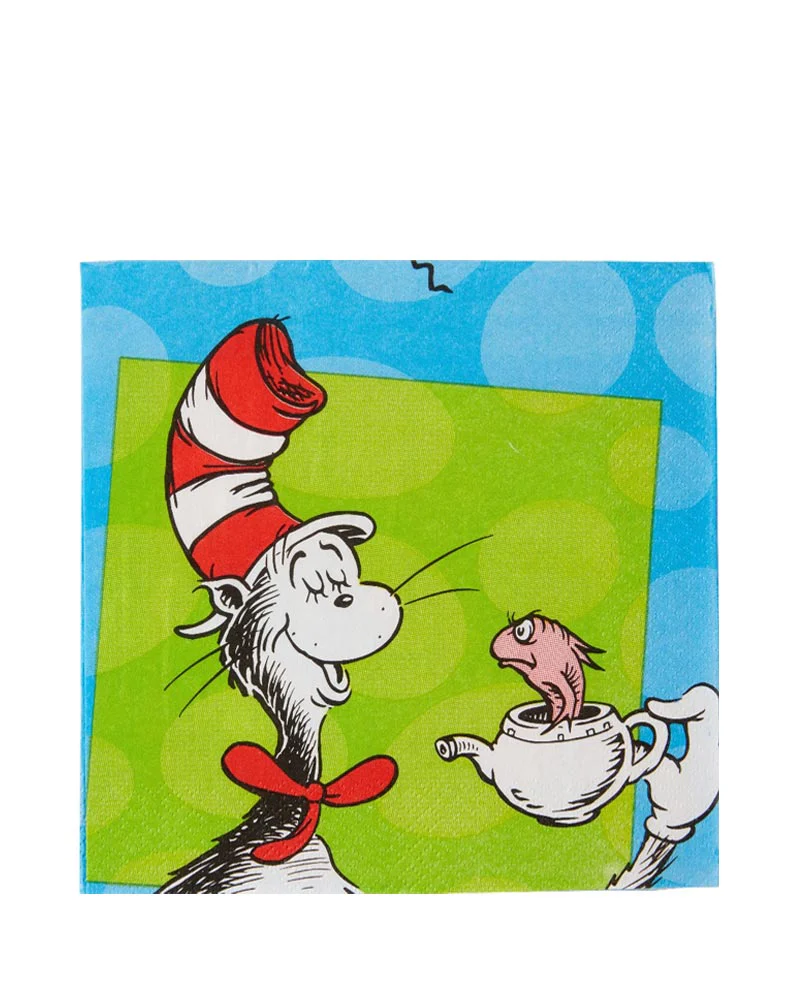 Dr Seuss Lunch Napkin 2ply Pack of 16