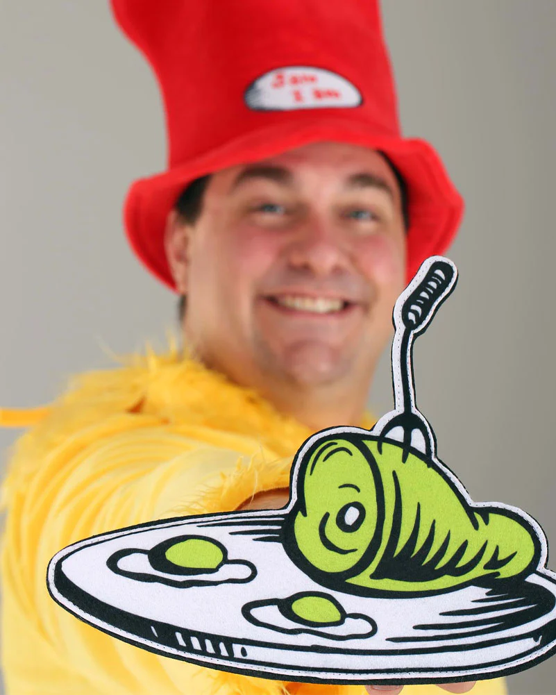 Dr Seuss Sam I Am Adult Plus Size Book Week Costume - Image 2