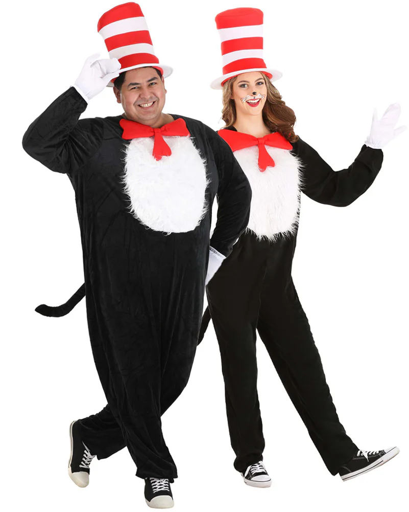 Dr Seuss The Cat in the Hat Deluxe Adult Plus Size Book Week Costume