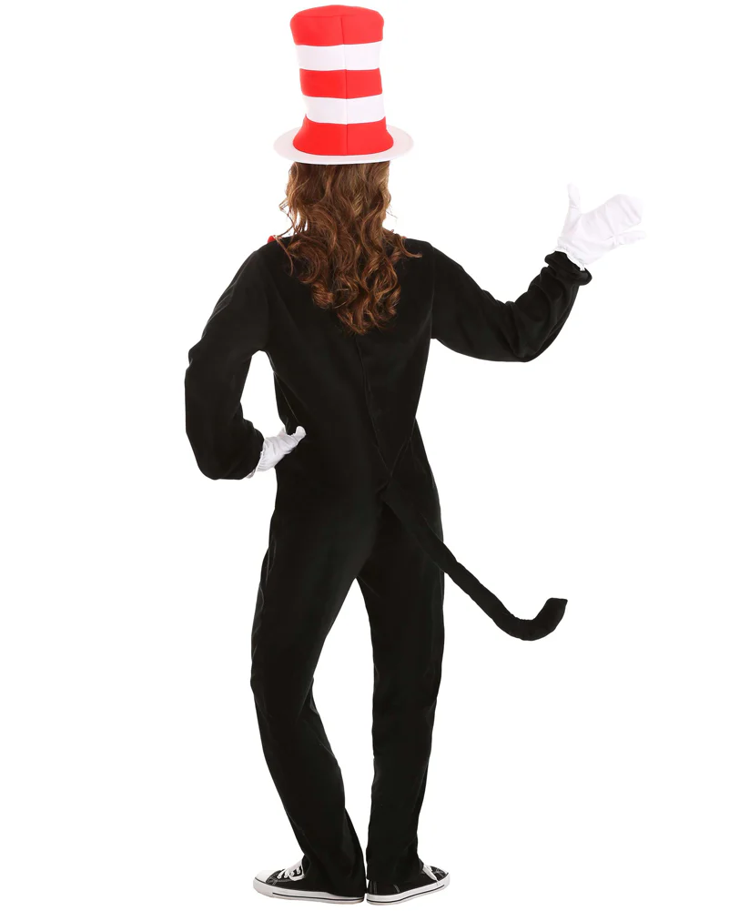 Dr Seuss The Cat in the Hat Deluxe Adult Plus Size Book Week Costume - Image 11
