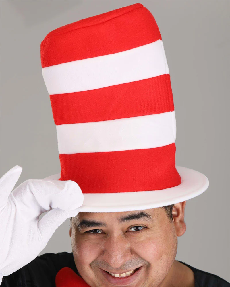 Dr Seuss The Cat in the Hat Deluxe Adult Plus Size Book Week Costume - Image 5