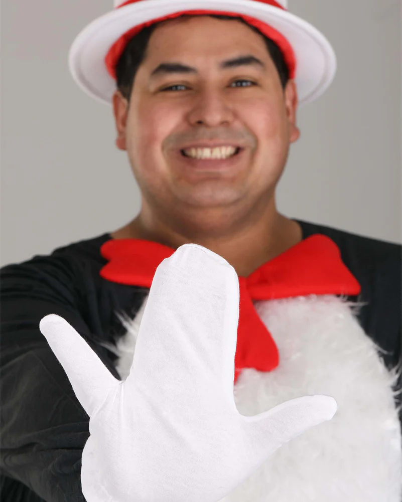 Dr Seuss The Cat in the Hat Deluxe Adult Plus Size Book Week Costume - Image 7