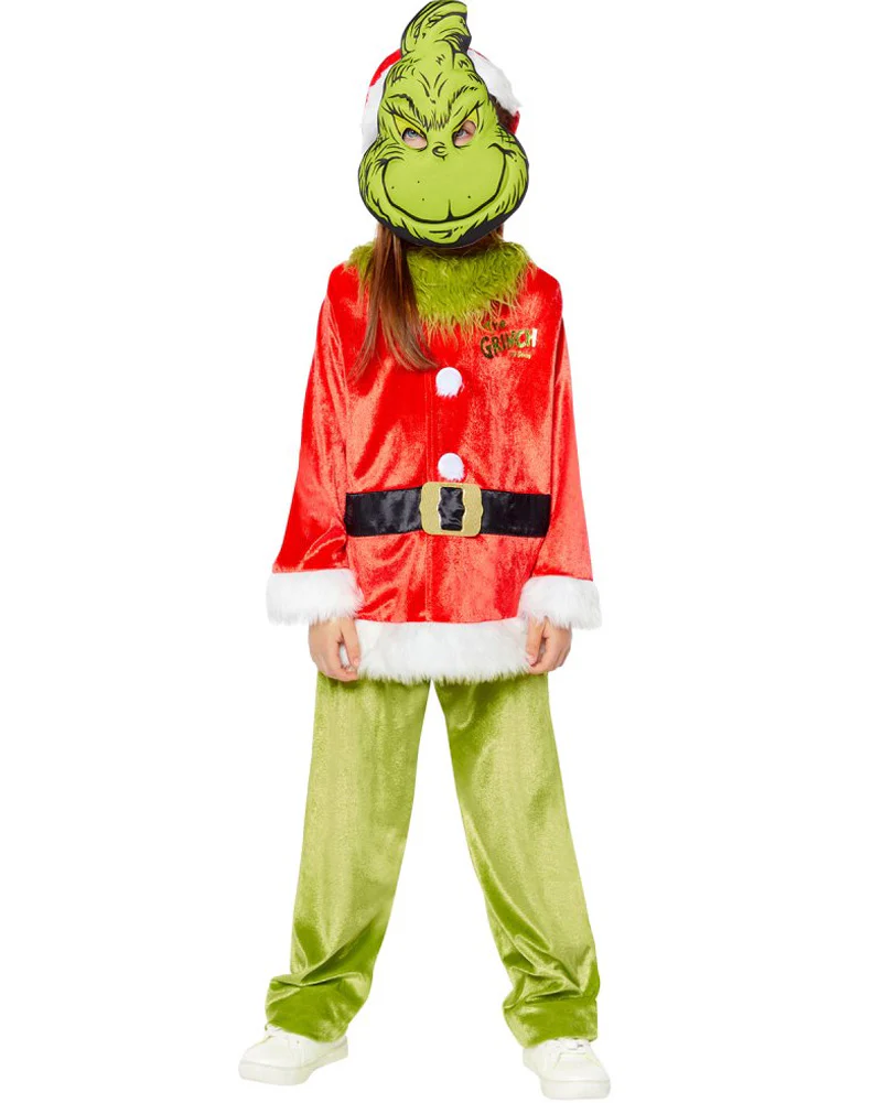 Dr Seuss The Grinch Classic Kids Christmas Costume - Image 2