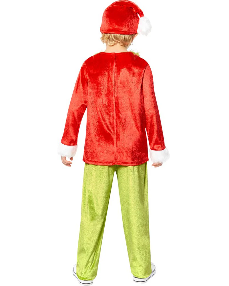 Dr Seuss The Grinch Classic Kids Christmas Costume - Image 4