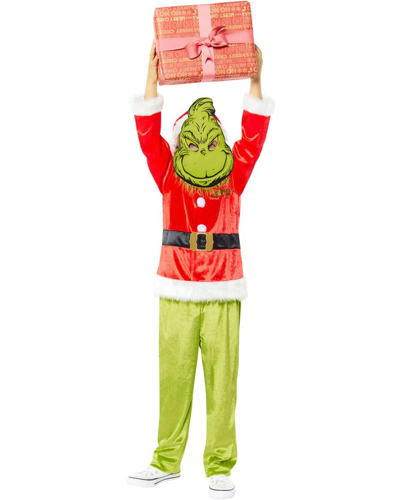 Dr Seuss The Grinch Classic Kids Christmas Costume - Image 5