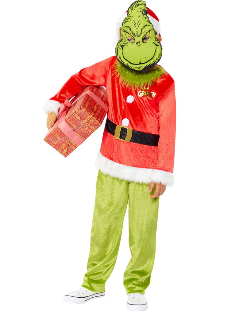 Dr Seuss The Grinch Classic Kids Christmas Costume - Image 6