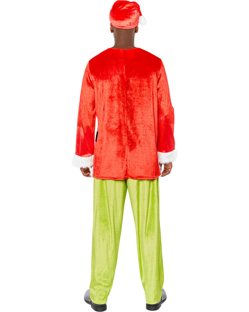 Dr Seuss The Grinch Classic Mens Christmas Costume - Image 2