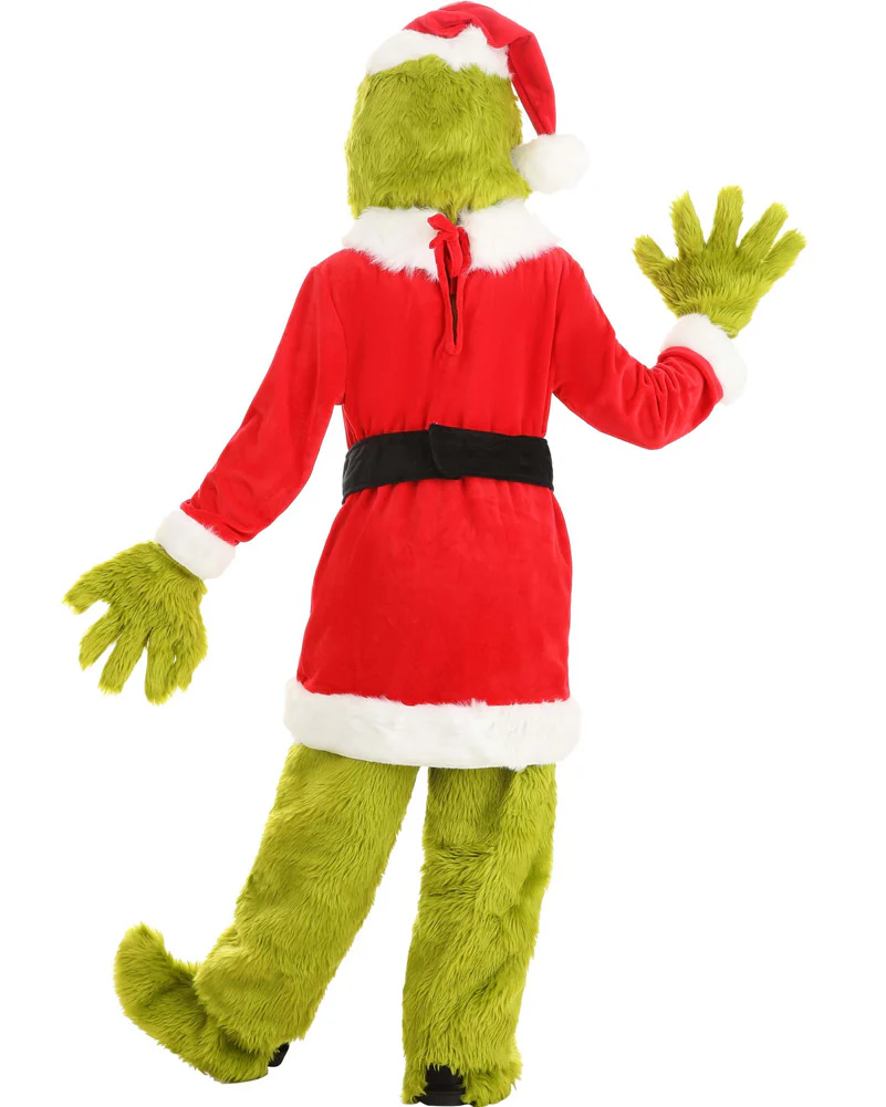 Dr Seuss The Grinch Santa Premium Kids Book Week Costume - Image 2