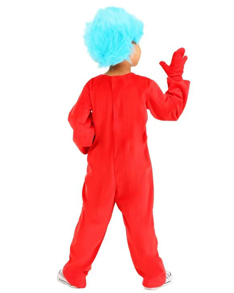 Dr Seuss Thing 1 and 2 Deluxe Toddler Book Week Costume - Image 2