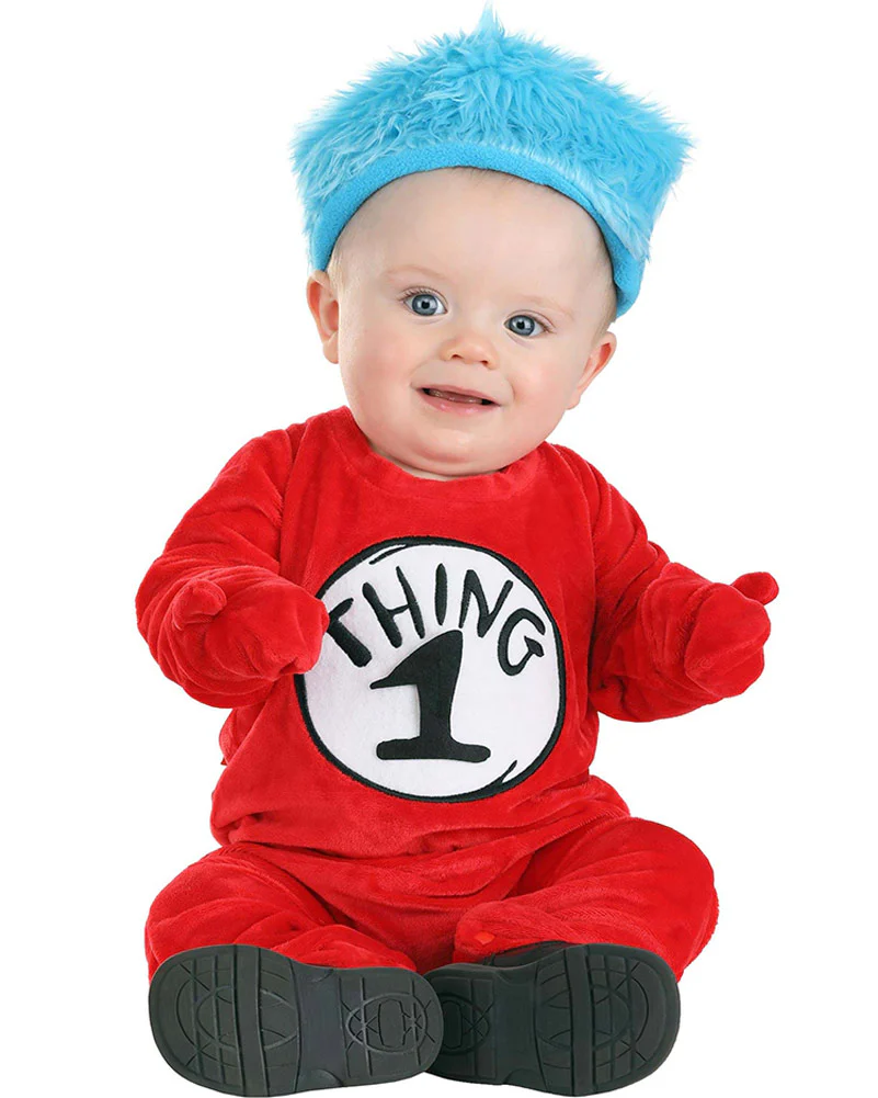 Dr Seuss Thing 1 or 2 Baby Book Week Costume