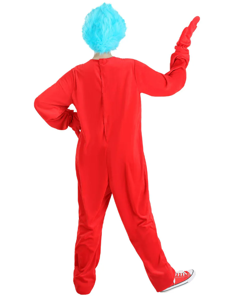 Dr Seuss Thing 1 or 2 Deluxe Adult Book Week Costume - Image 6