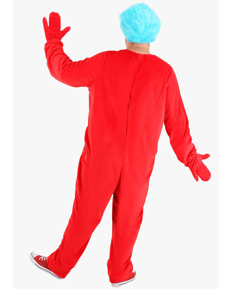 Dr Seuss Thing 1 or 2 Deluxe Adult Plus Size Book Week Costume - Image 6