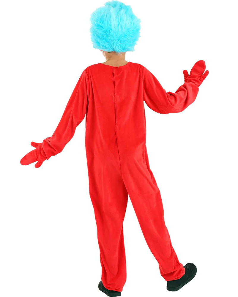 Dr Seuss Thing 1 or 2 Deluxe Kids Book Week Costume - Image 3