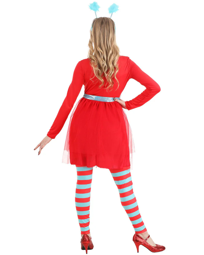 Dr Seuss Thing 1 or 2 Womens Book Week Costume - Image 2