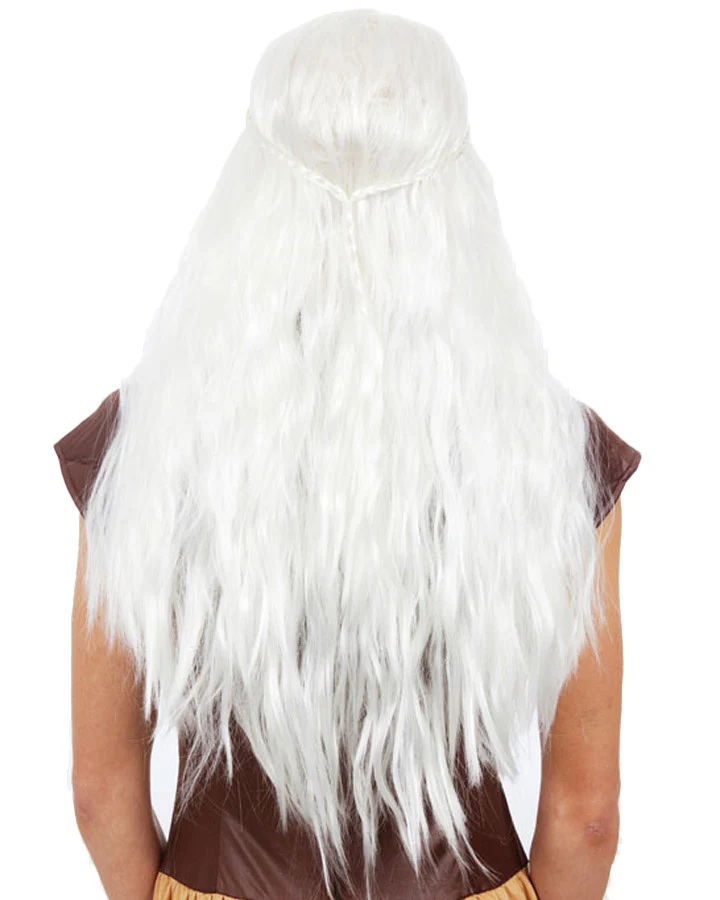 Dragon Mother Long White Wig - Image 3