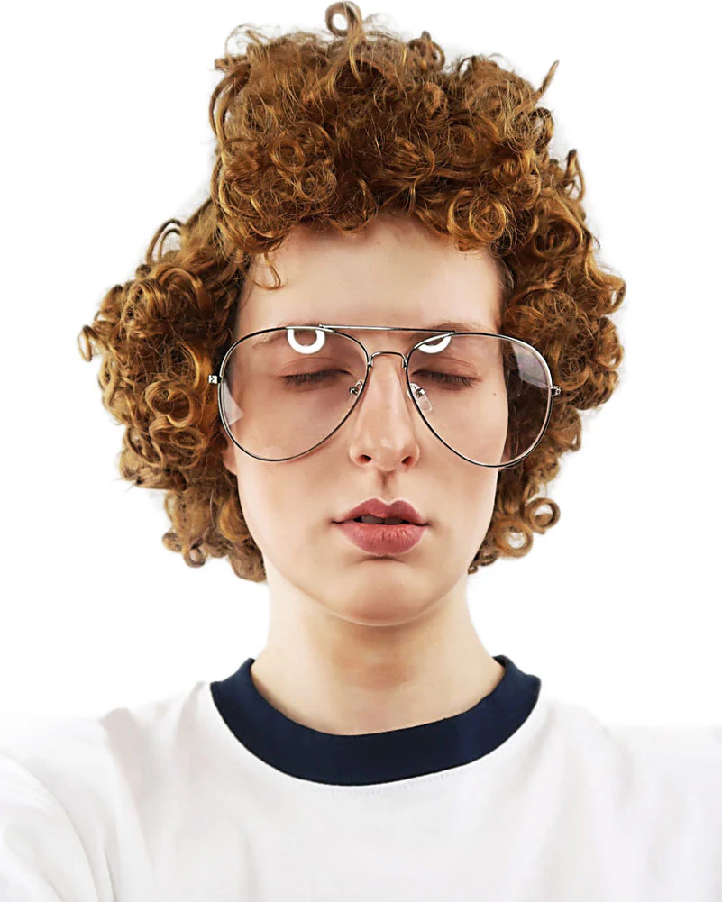 Dynamite Brown Afro with Glasses Set - Image 4