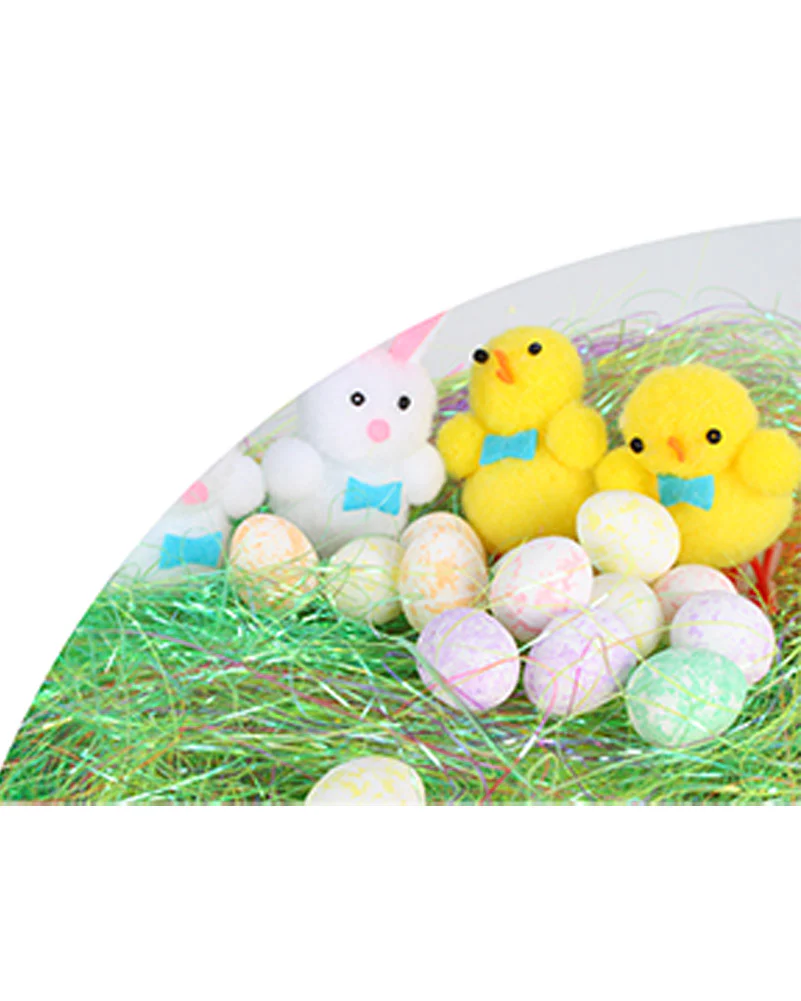 Easter Chicken And Rabbit Decoration 6cm Pack of 4 - Image 2