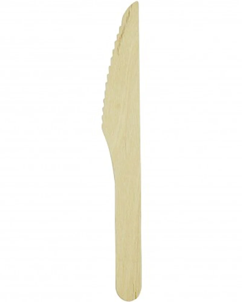 Eco Brown Wooden Knives Pack of 100