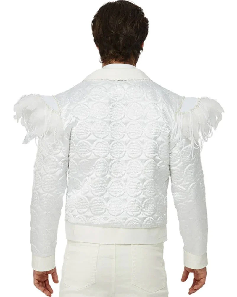 Elton John Feather Jacket Mens Costume - Image 3
