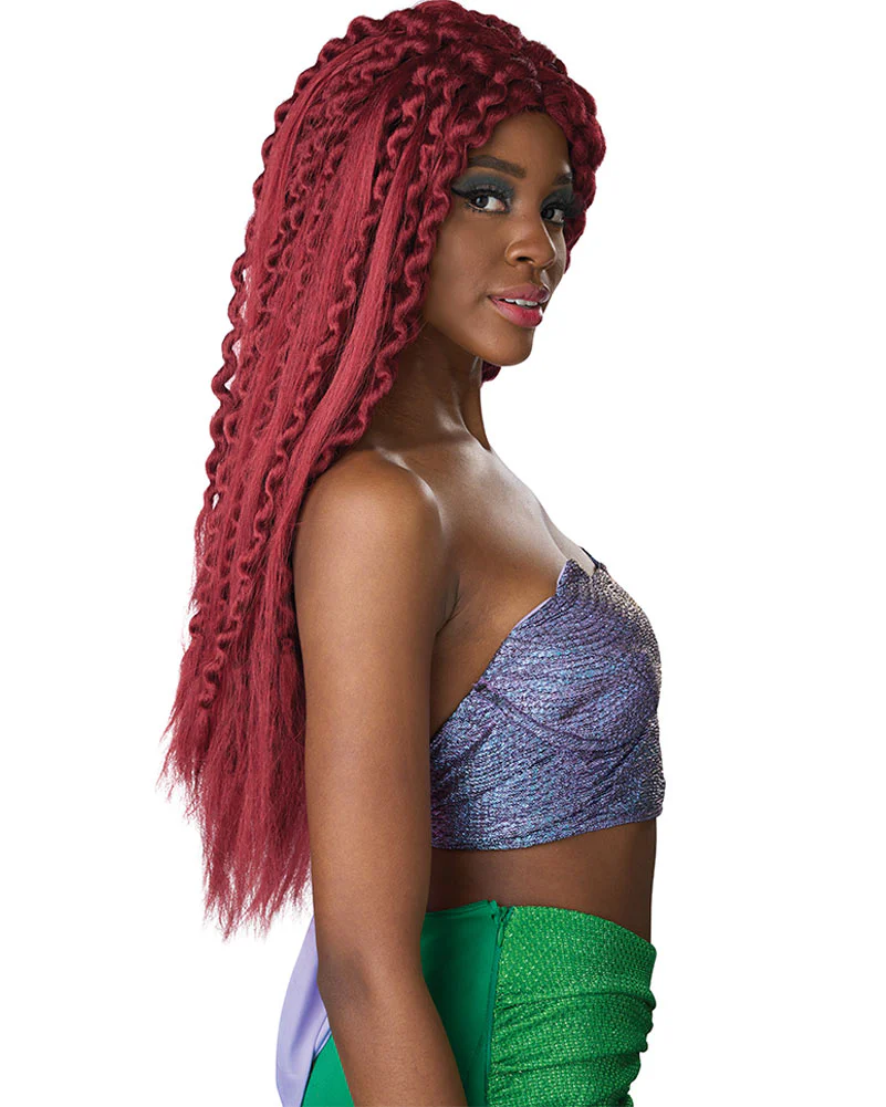 Enchanted Mermaid Long Red Curly Wig - Image 3