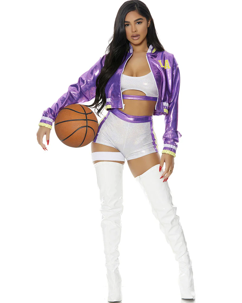 LA Ball Player Womens Costume - Image 4