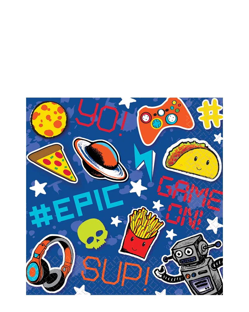Epic Party Lunch Napkins Pack of 16