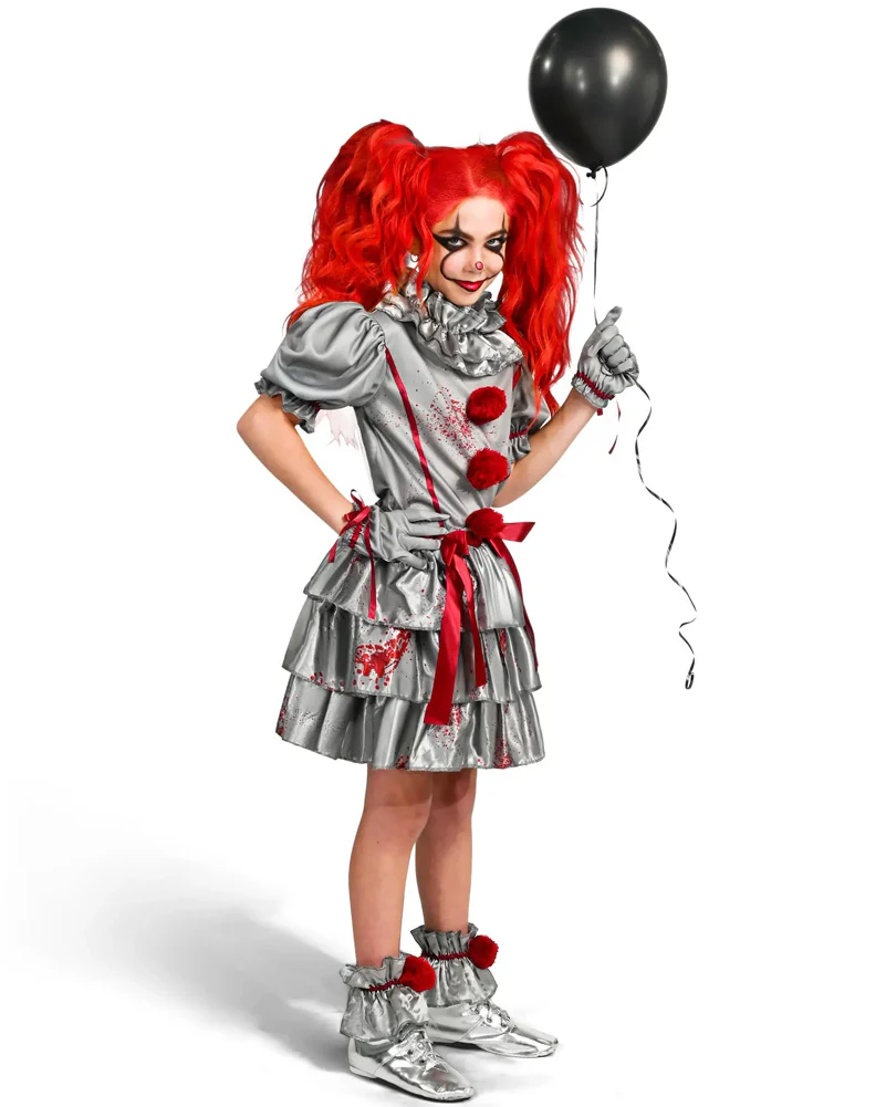 Evil Clown Girls Costume - Image 3