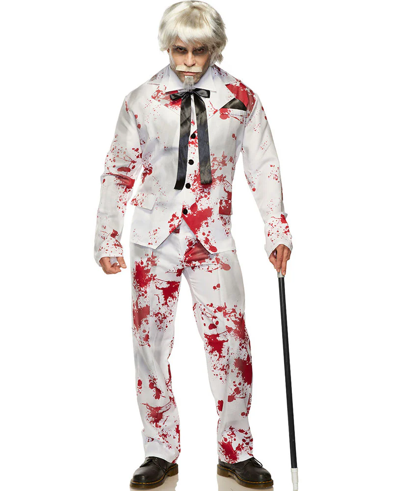 Evil Fast Food Colonel Mens Costume - Image 3