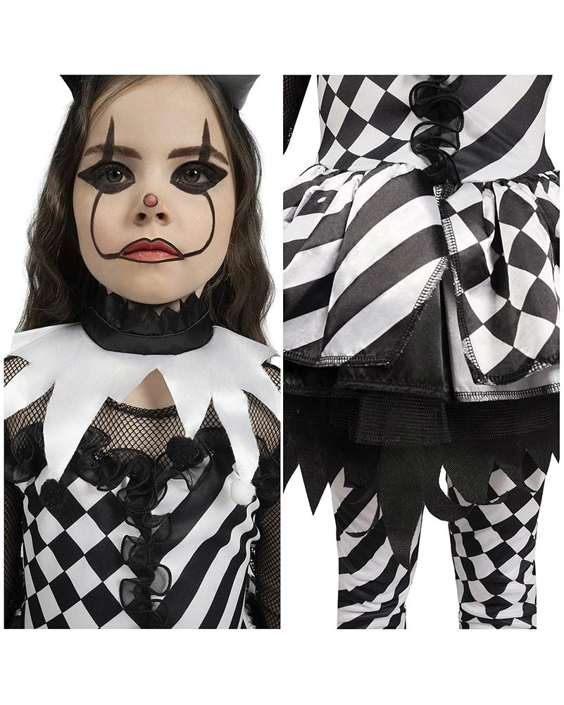 Evil Jester Girls Costume - Image 4