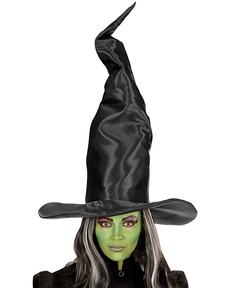 Extra Tall Bendable Satin Witch Hat - Image 2