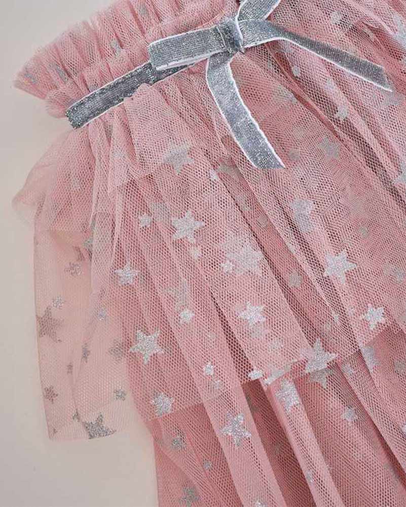 Fairy Princess Pink & Silver Sparkle Cape - Image 2