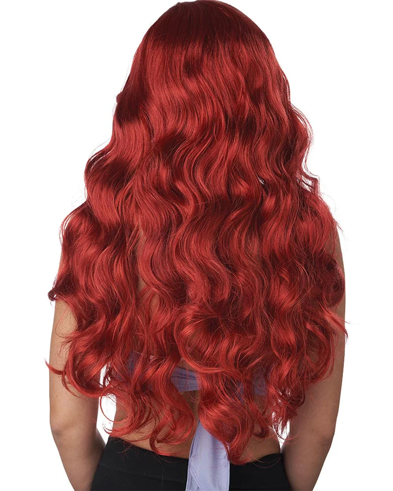 Fairytale Mermaid Long Red Wig - Image 3