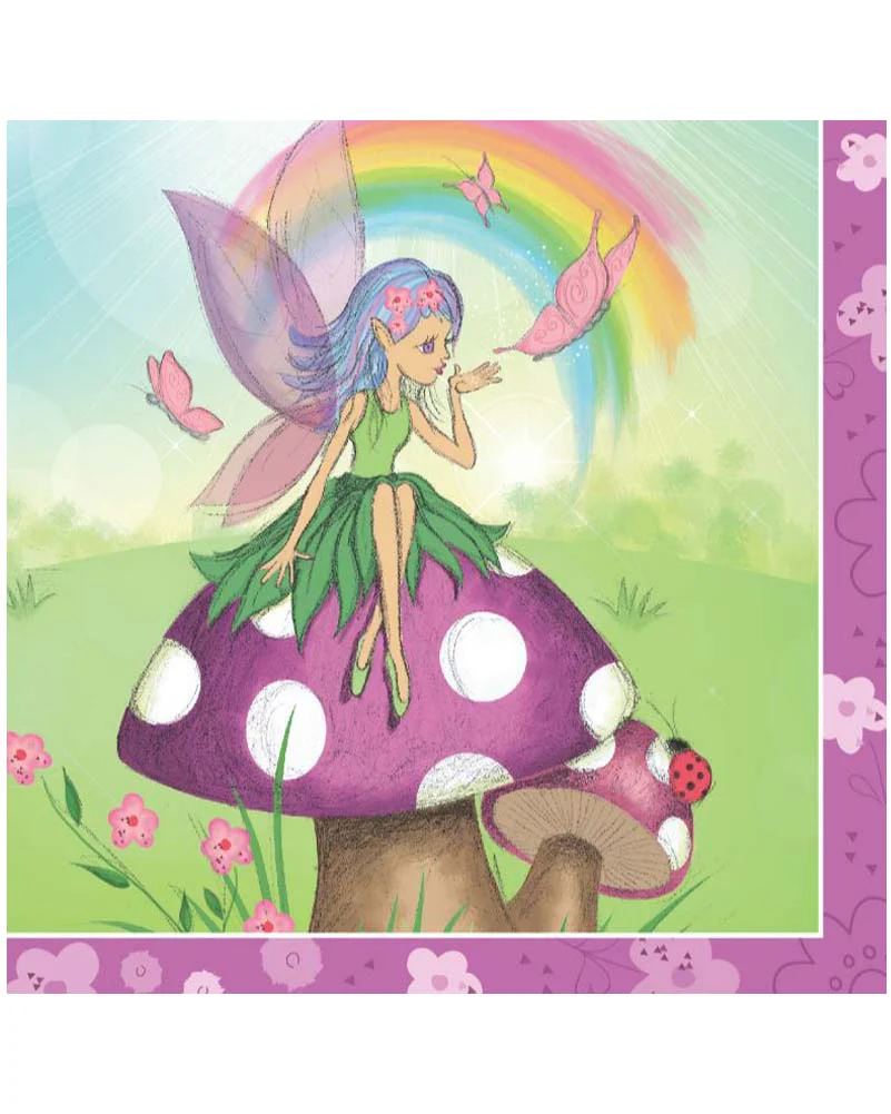 Fancy Fairy Beverage Napkins Pack of 16