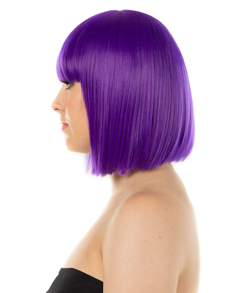 Fashion Deluxe Amethyst Purple Bob Wig - Image 2