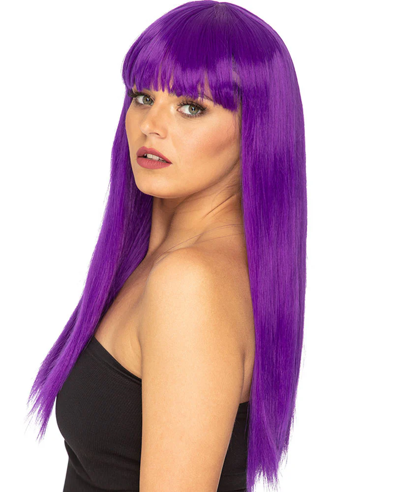 Fashion Deluxe Amethyst Purple Long Wig - Image 2