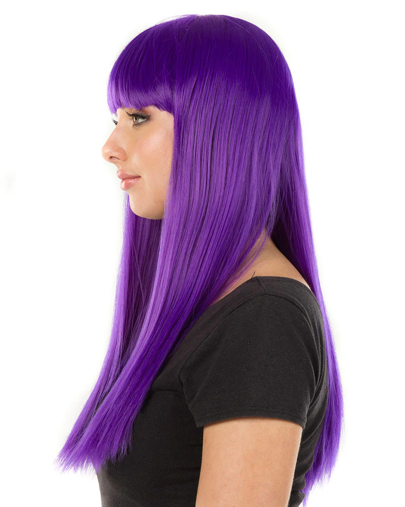 Fashion Deluxe Amethyst Purple Long Wig - Image 5