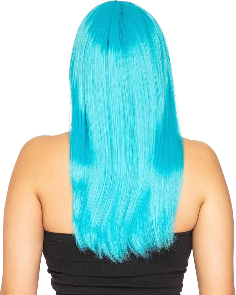 Fashion Deluxe Aquamarine Long Wig - Image 2