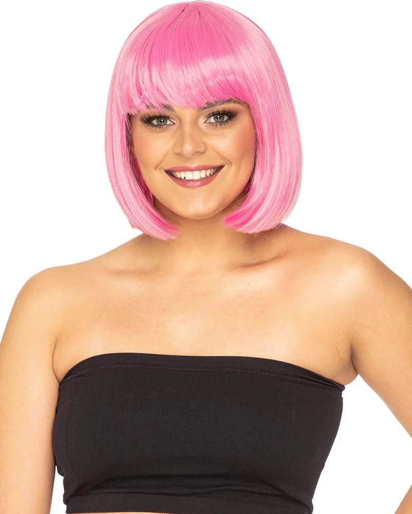 Fashion Deluxe Candy Pink Bob Wig - Image 2