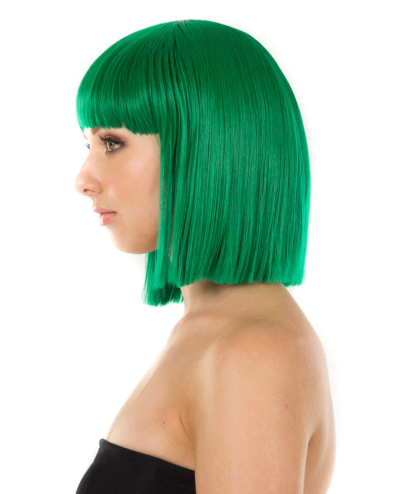 Fashion Deluxe Emerald Green Bob Wig - Image 2