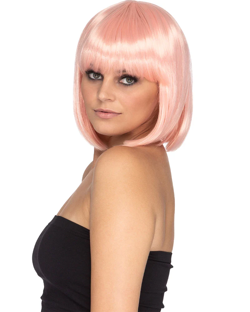 Fashion Deluxe Fairy Floss Pink Bob Wig - Image 2