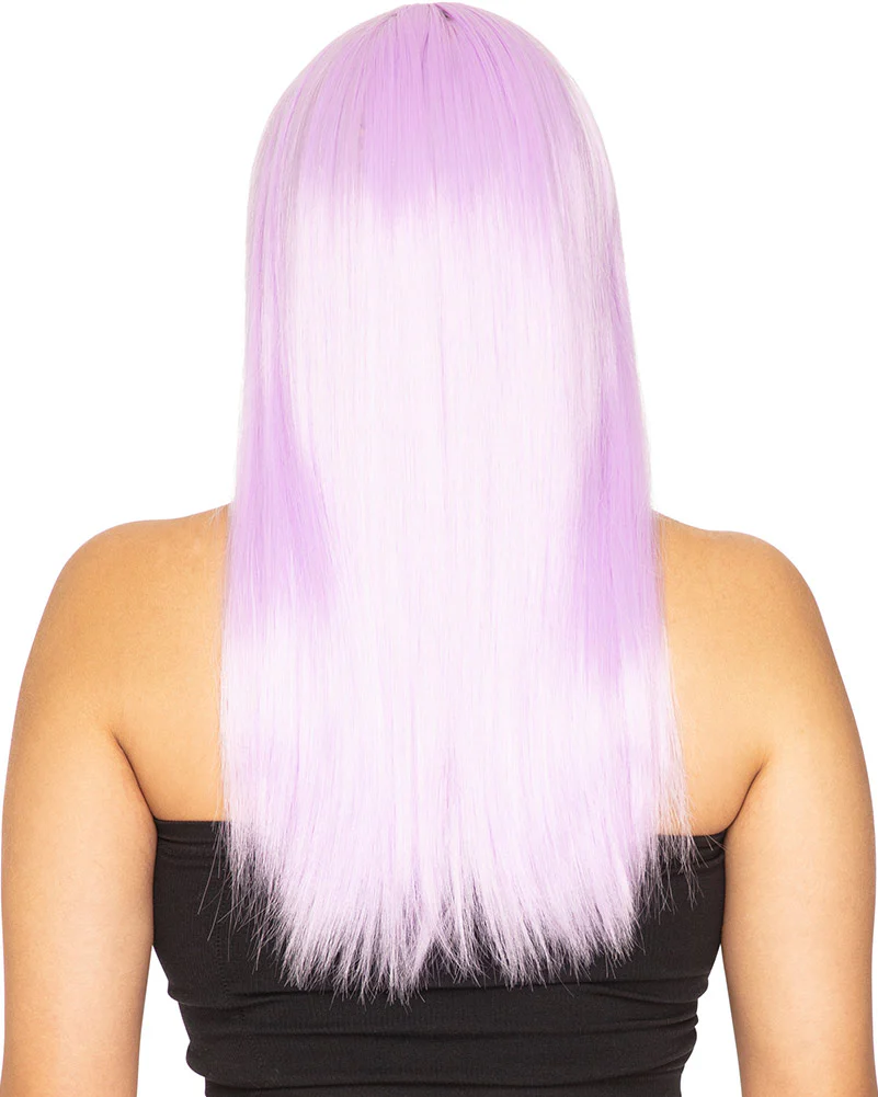 Fashion Deluxe Frosted Lavender Long Wig - Image 3