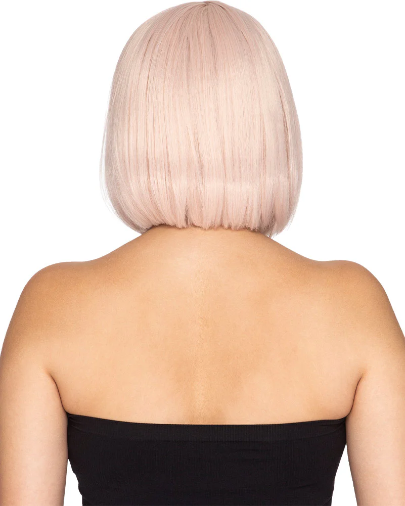 Fashion Deluxe Platinum Pink Bob Wig - Image 3