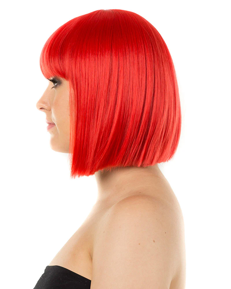 Fashion Deluxe Red Bob Wig - Image 2