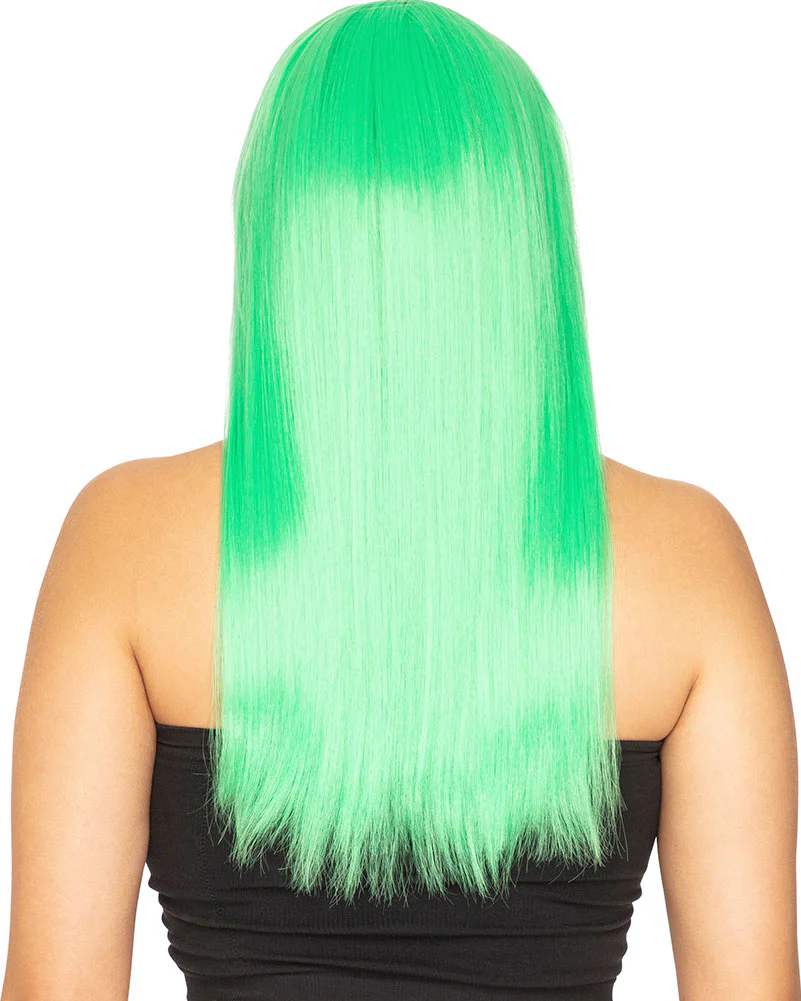 Fashion Deluxe Spearmint Green Long Wig - Image 3