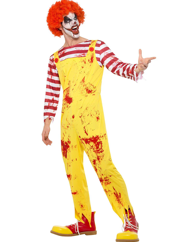Fast Food Kreepy Killer Clown Mens Costume - Image 2