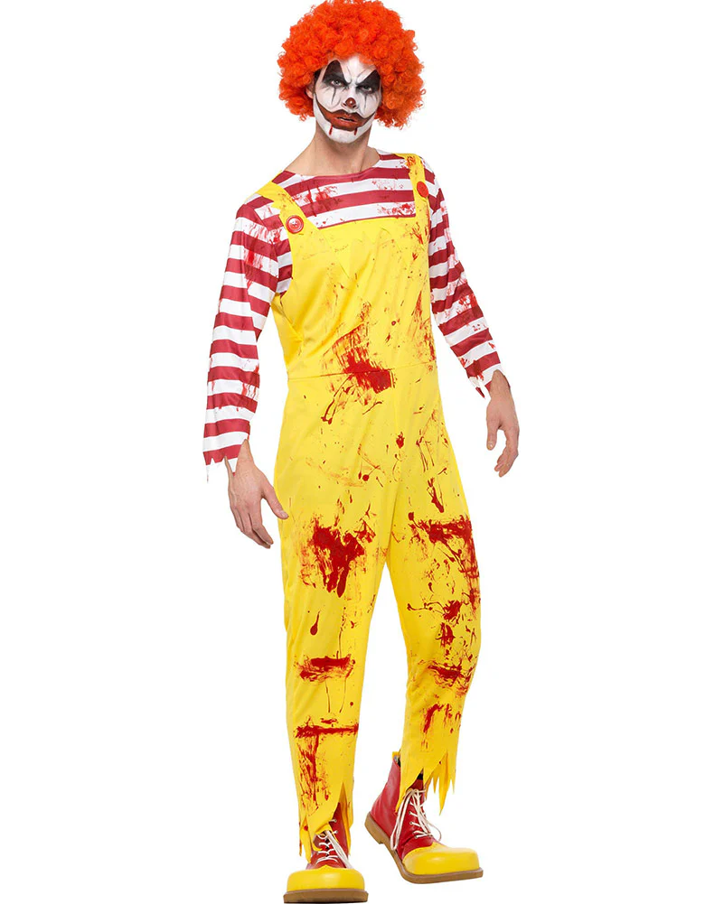 Fast Food Kreepy Killer Clown Mens Costume - Image 3